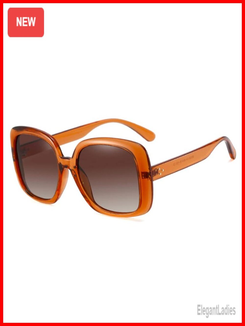 Trendy Oversized Square Polarized Sunglasses Retro Shades UV400 Protection